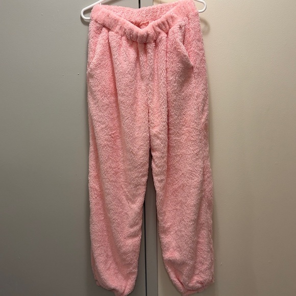 Pink Fleece Teddy pants - Picture 2 of 7